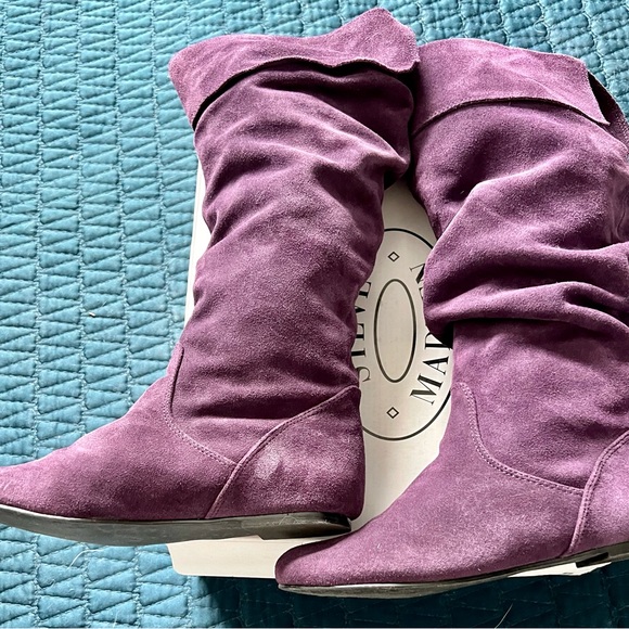 Steve Madden 💜 Tianna Suede Slouch Boots - Picture 5 of 6